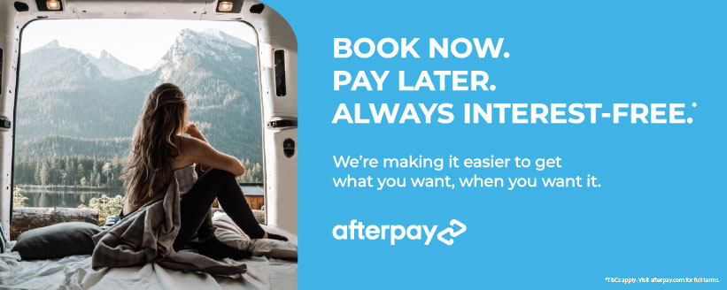 Book now. Pay later. Always interest-free. We're making it easier to get what you want, when you want it. Afterpay.